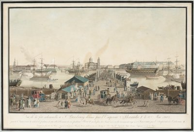Eerste jubileumviering van St. Petersburg, eeuwfeest van de stad op mei 1803, 1804 door Mathias Gabriel Lory