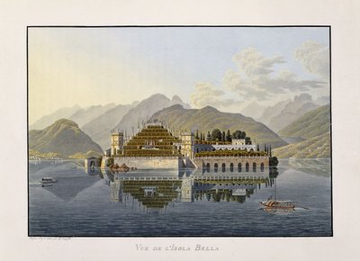 Uitzicht op Isola Bella door Mathias Gabriel Lory