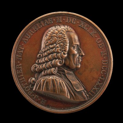 Robert-Joseph Pothier, 1699-1772, jurist en professor [voorzijde], 1823 door Mathias Nicholas Marie Vivier