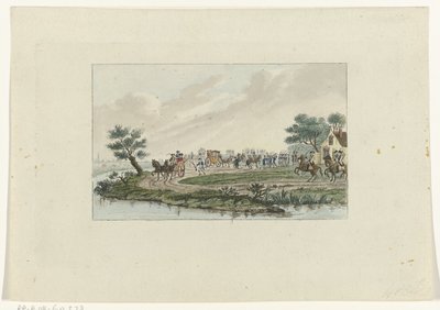 Aanhouding van de prinses bij Goejanverwellesluis, 1787 door Mathias de Sallieth