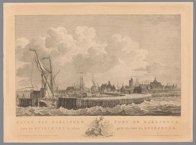 Haven van Harlingen door Mathias de Sallieth