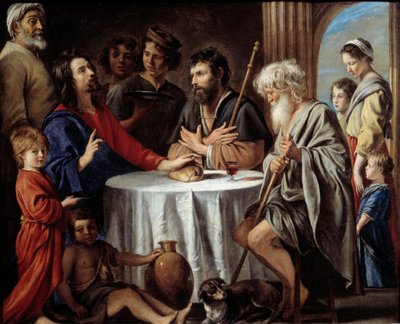 Emmaus pelgrims door Mathieu Le Nain