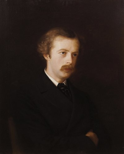 Portret van de dichter Arthur Symons 1865-1945, 1898 door Mathilde de La Tour Comtesse