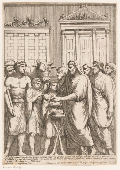 Marcus Aurelius als hoogste priester Bas-reliëfs op de Boog van Constantijn (series title) door Matteo Piccioni