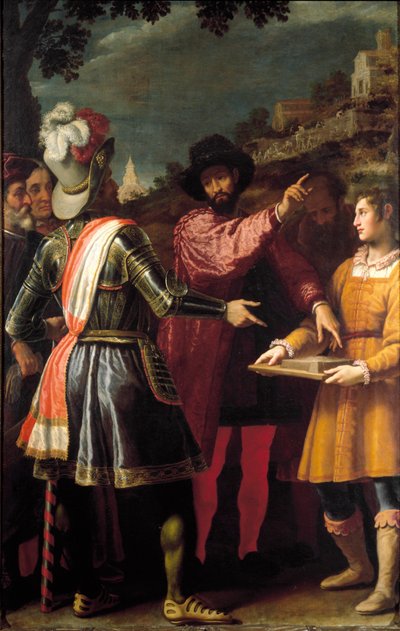 De schilder, beeldhouwer en architect Michelangelo Buonarroti genaamd Michelangelo door Matteo Rosselli
