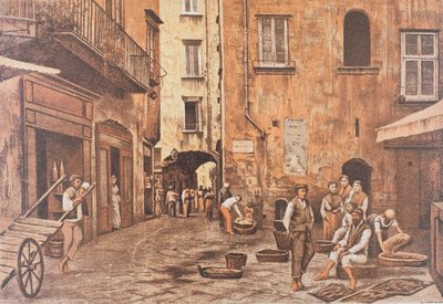 Italië, Napels, Piazzetta di Porto door Matteo Zampella