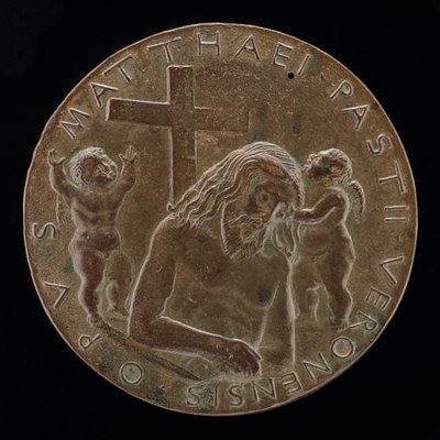 Christus in het graf [achterkant], 1446-1450 door Matteo di Andrea de Pasti