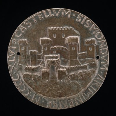 Het kasteel van Rimini [achterzijde], 1446 door Matteo di Andrea de Pasti