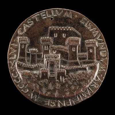 Het Kasteel van Rimini [achterkant], 1446 door Matteo di Andrea de Pasti