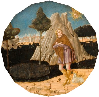 Engel verschijnt aan Joachim, 1500 door Matteo di Giovanni