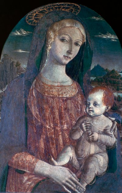 Madonna en Kind, ca. 1450-1495 door Matteo di Giovanni