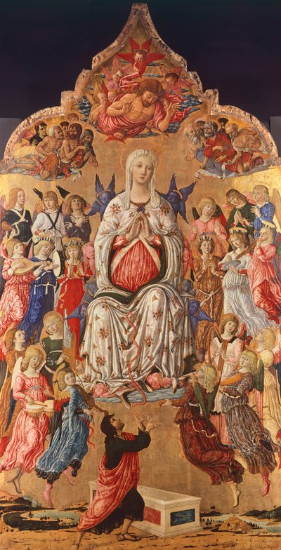 Madonna van de gordel, door Matteo di Giovanni (ca. 1430-1495) door Matteo di Giovanni