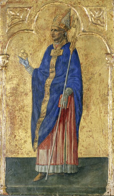 Sint Nicolaas van Bari door Matteo di Giovanni di Bartolo