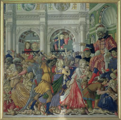 De kindermoord, 1482 door Matteo di Giovanni di Bartolo