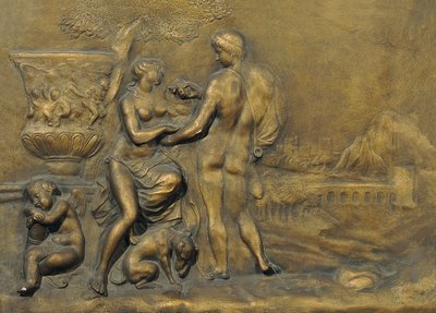 Venus en Adonis door Matthäus Donner