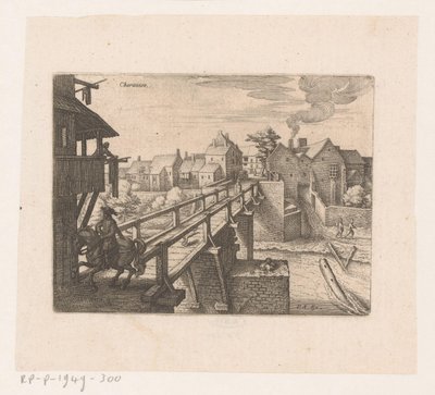 Gezicht op Charenton-le-Pont door Matthäus Merian (I)
