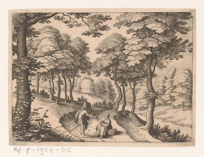 Juda en Thamar door Matthäus Merian (I)