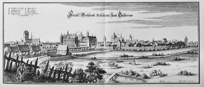 Büsterow door Matthaus Merian