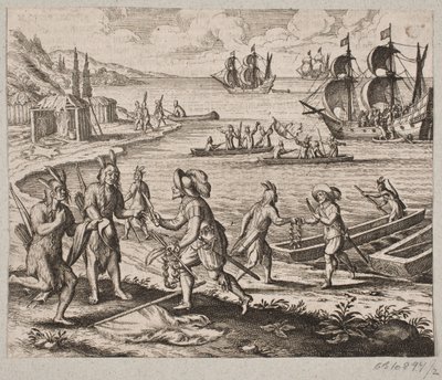 Zo werd een natuurlijke haven overgedragen aan de uitgezonden Engelsen door Matthäus Merian d.Æ.
