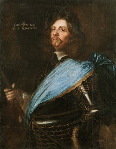 Portret van graaf Hans Christoff von Königsmarck 1600-1663, 1651 door Matthaeus Merian the Younger