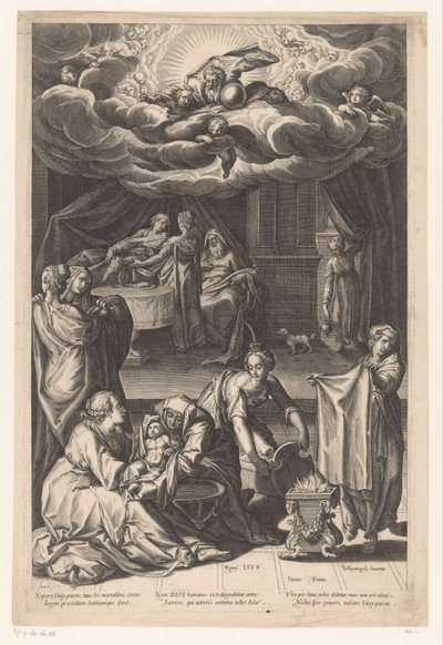 Geboorte van de Maagd door Matthaus Greuter