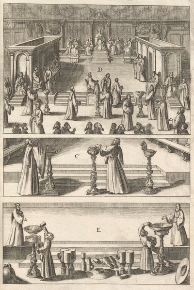 Plaat uit "Topographia Italiae", 1688 door Matthaus Merian