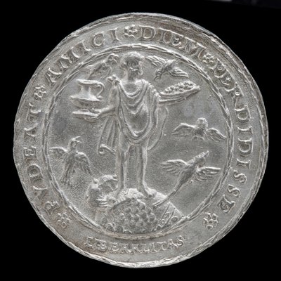 Allegorie van Vrijgevigheid [achterzijde] door Matthes Gebel