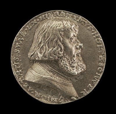 Hieronymus Holzschuher, 1469-1529, Patriciër van Neurenberg [voorzijde], 1529 door Matthes Gebel