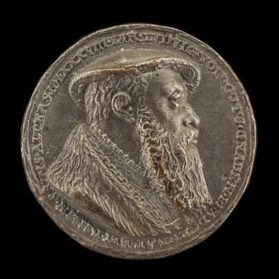 Ludwig X, 1495-1545, hertog van Beieren 1514 [voorzijde], 1535 door Matthes Gebel