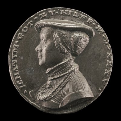 Magdalena Rummel, Vrouw van Lorenz Staiber 1509 [achterzijde], 1535 door Matthes Gebel
