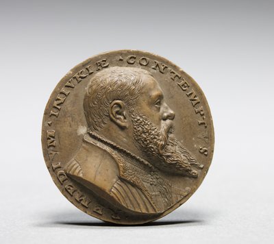 Model voor de voorzijde van de medaille van de zoon van Martin III Geuder door Matthes Gebel