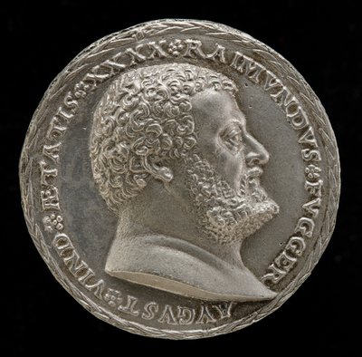 Raymund Fugger, 1489-1535, Geleerde en Mecenas van de Kunsten [voorzijde] door Matthes Gebel