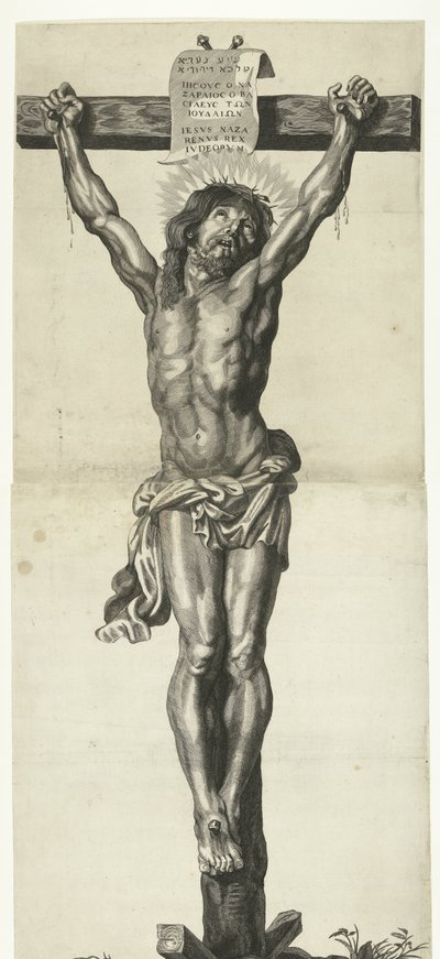 Christus aan het kruis door Mattheus Borrekens