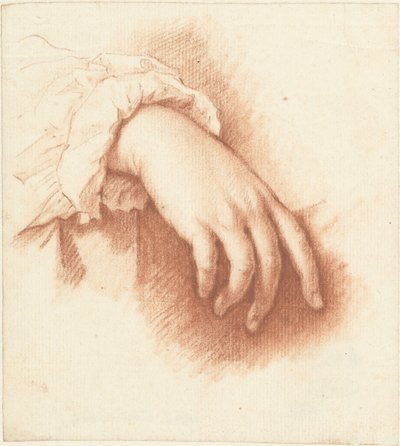 Studie van een rechterhand door Mattheus Verheyden