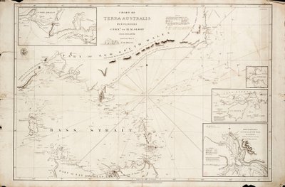 Kaart van Bass Strait door Matthew Flinders door Matthew Flinders