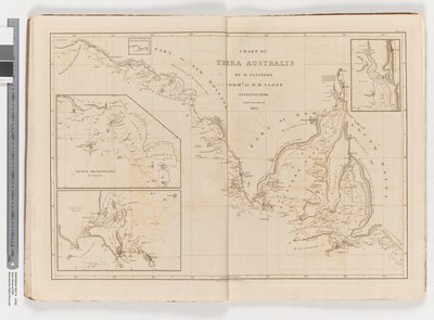 Kaart van Terra Australis, zuidkust, blad III door Matthew Flinders