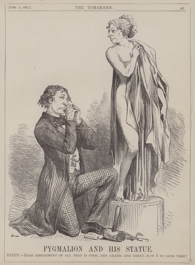 Pygmalion en zijn standbeeld door Matthew