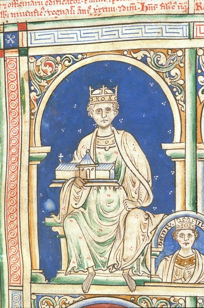 Hendrik II van Engeland uit de Historia Anglorum, Chronica majora door Matthew Paris