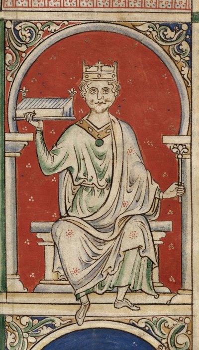 Koning Willem Rufus uit de Historia Anglorum, Chronica majora door Matthew Paris