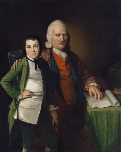 Cadwallader Colden en zijn kleinzoon Warren De Lancey, ca. 1772 door Matthew Pratt