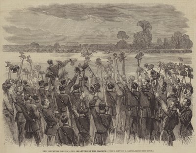 De Vrijwilligersparade, het Vertrek van Hare Majesteit door Matthew Somerville Morgan