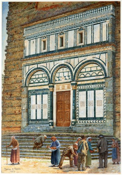 De Badia van Fiesole, Florence, Italië door Matthew Thomas Rooke
