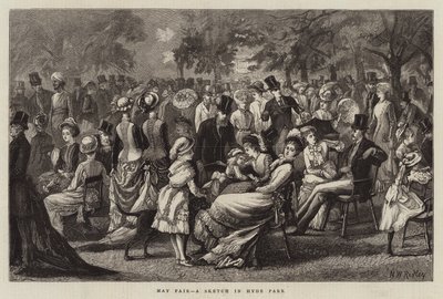 May Fair, een Schets in Hyde Park door Matthew White Ridley