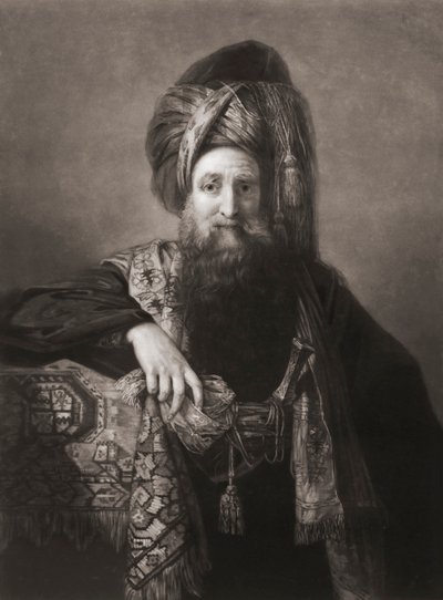 Edward Wortley Montagu. Portret. (prent) door Matthew William (after) Peters
