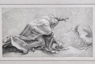 Petrus, de apostel van de transfiguratie, zijaanzicht ... door Matthias (after) Gruenewald