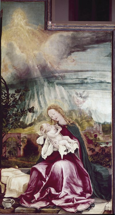 Allegorie van de Geboorte. Issenheim Altaarstuk (of Isenheim) door Matthias (c.1480 1528) Grunewald