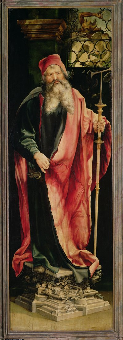 St. Antonius de Kluizenaar, van het Isenheim Altaarstuk, ca. 1512-1516 door Matthias Grünewald