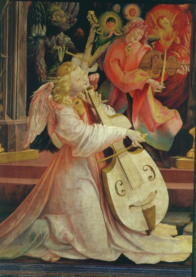 Het concert van engelen, uit het Isenheimer altaarstuk (detail) door Matthias Grünewald