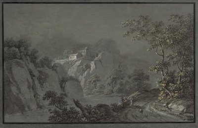 Italiaans landschap door Matthias Rudolf Toma