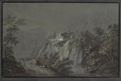 Italiaans landschap door Matthias Rudolf Toma
